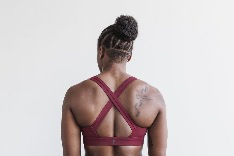Red Nobull Pace Sports Bra Women's Sports Bra | CA H2244A